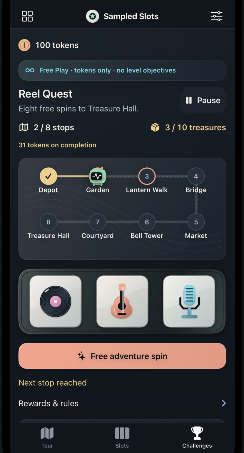 Explore Reel Quest in Sampled Slots